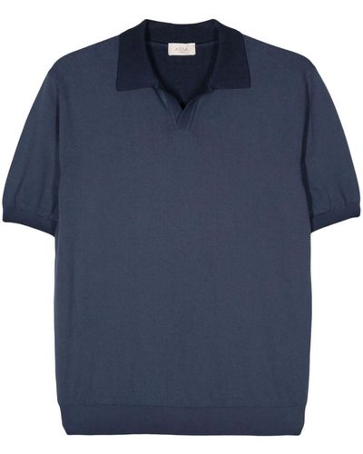Altea Knitted Polo Shirt - Blue