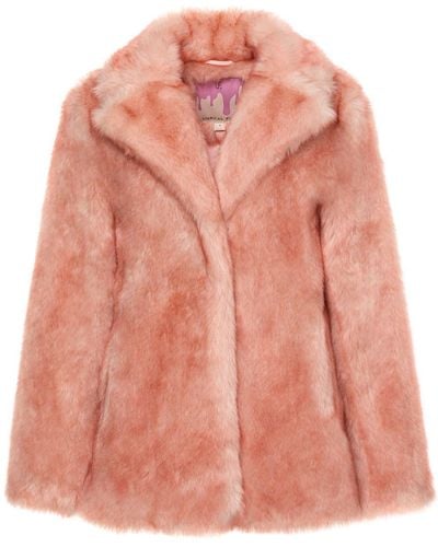 Unreal Fur Elba Notched-lapels Faux Fur Jacket - Pink
