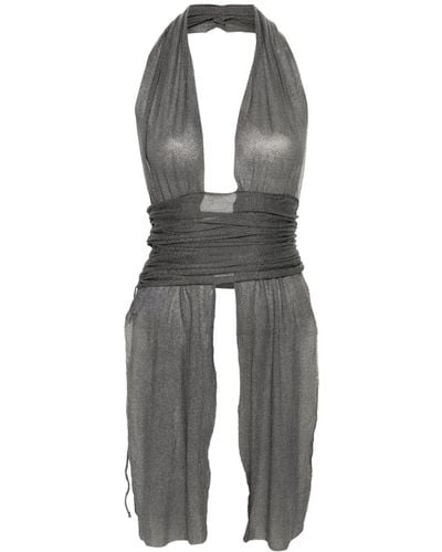 Paloma Wool Rotonda Halterneck Knitted Top - Grey