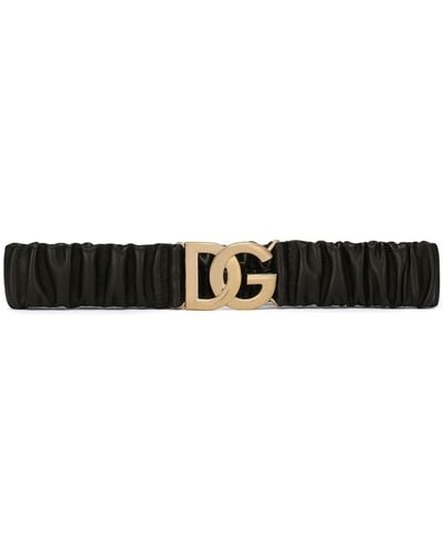 Dolce & Gabbana Cintura Con Fibbia Logo - Nero