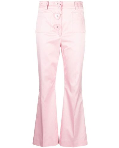 Moschino Flared Pantalon - Roze