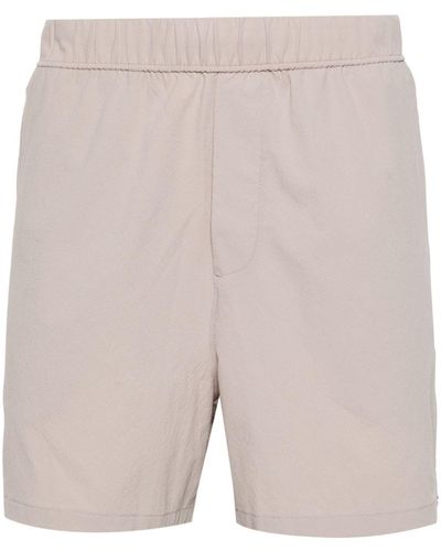 Calvin Klein Logo-Embroidered Shorts - Natural