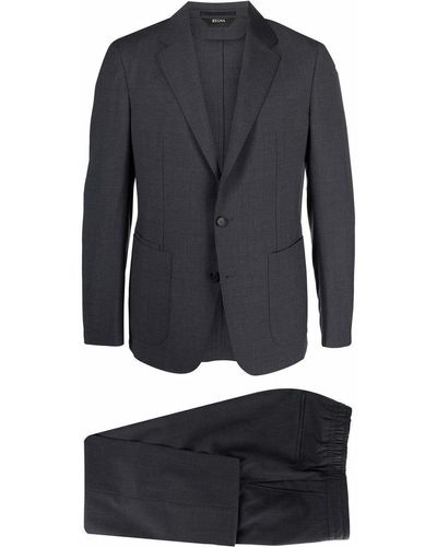 Zegna Two Piece Single Breasted Suit - Gray
