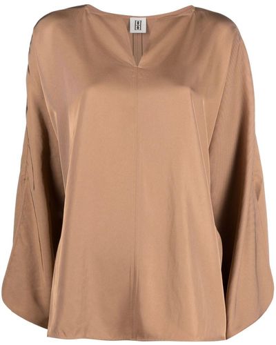 By Malene Birger Wide-sleeve Blouse - Brown