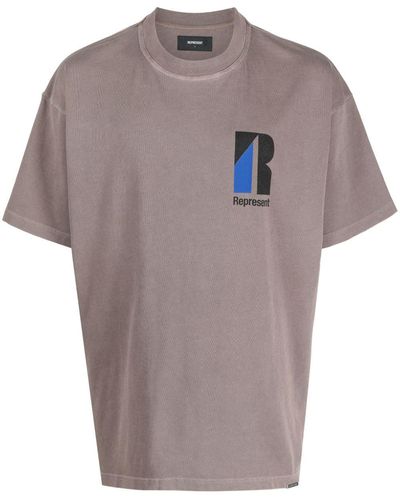 Represent Decade Of Speed Cotton T-shirt - Gray