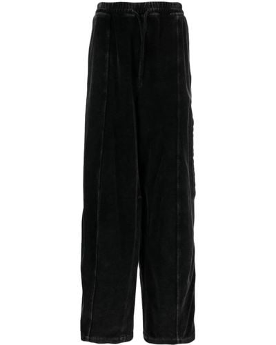 Alexander Wang Wide-leg Cotton Track Trousers - Black