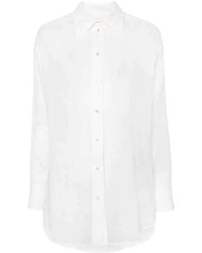 Zimmermann Camisa Alight con bordado floral - Blanco