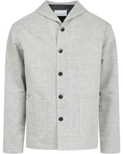 Maison Margiela Button-down Cotton Jacket - Gray