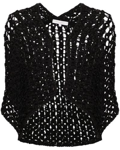 Antonelli Sequin-embellished Cardigan - Black