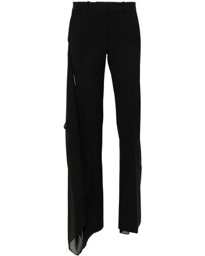 Coperni Draped-Detail Tailored Pants - Black
