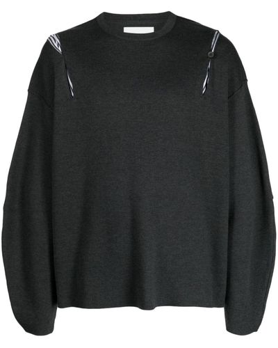 Yoshio Kubo Cut-out Detailing Sweater - Black