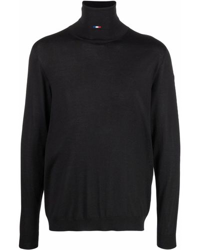 Moncler Roll-neck Wool Sweater - Black