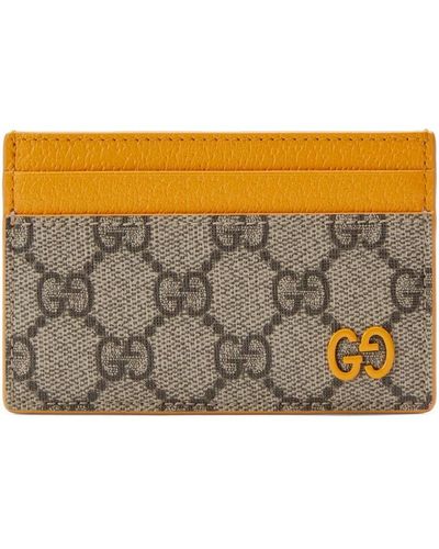 Gucci Pasjeshouder Met Print - Grijs