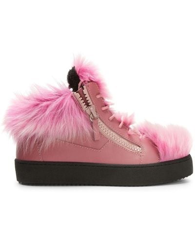Giuseppe Zanotti Marlena Winter Sneakers - Pink