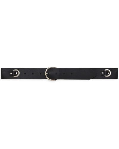 Anine Bing Sheena Leather Belt - Black