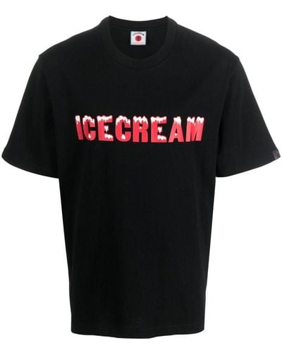 ICECREAM Camiseta con logo estampado - Negro