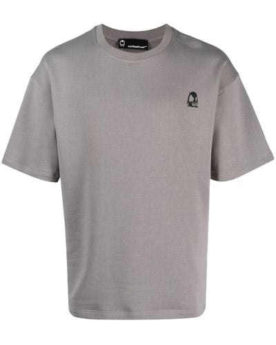Styland Crew-neck Organic Cotton T-shirt - Grey