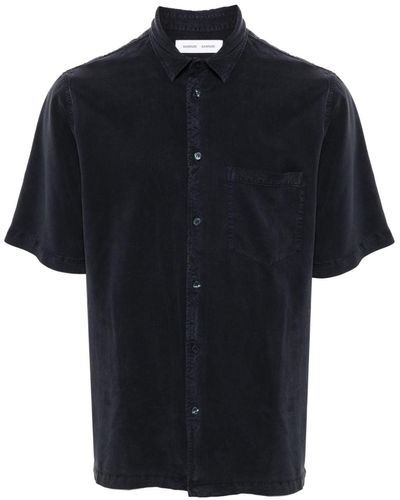 Samsøe & Samsøe Sataro Short-sleeve Lyocell Shirt - ブラック