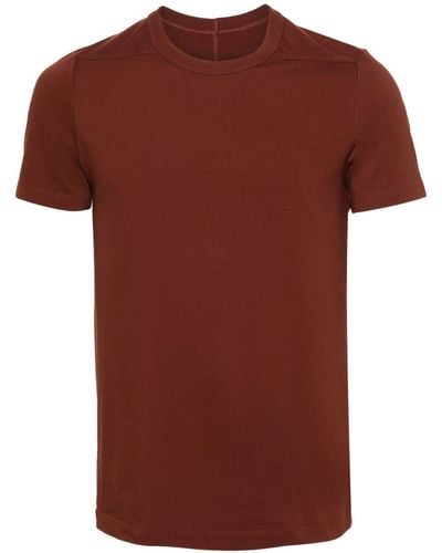 Rick Owens Short Level T Organic Cotton T-shirt - Red