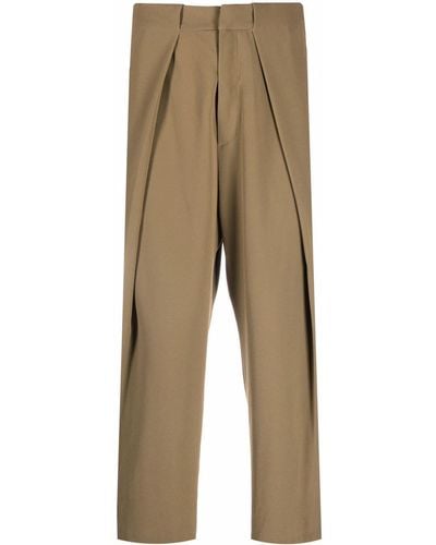 Balmain Cropped-Hose aus Krepp - Mehrfarbig