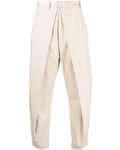 Marcelo Burlon Layered Tapered Trousers - Natural