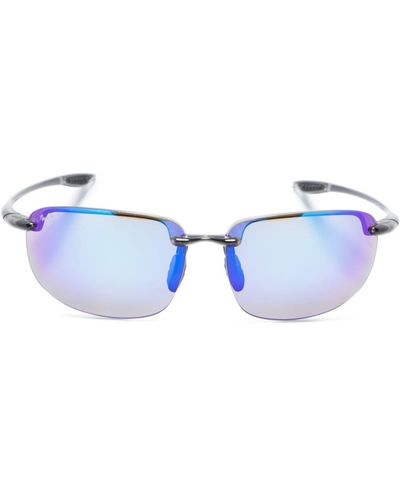 Maui Jim Ho'okipa XL Sonnenbrille im Biker-Look - Blau