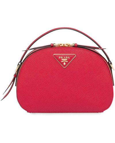 Prada Odette Saffiano Leather Bag - Pink