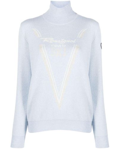 Rossignol Victoire Intarsia-knit Logo Jumper - Blue