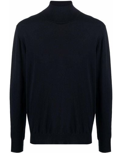 Billionaire Fine-knit Roll-neck Sweater - Blue