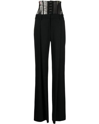 Monse Bustier-style High-waist Pants - Black