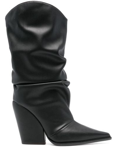 Alexandre Vauthier 105mm Mid-calf Boots - Black