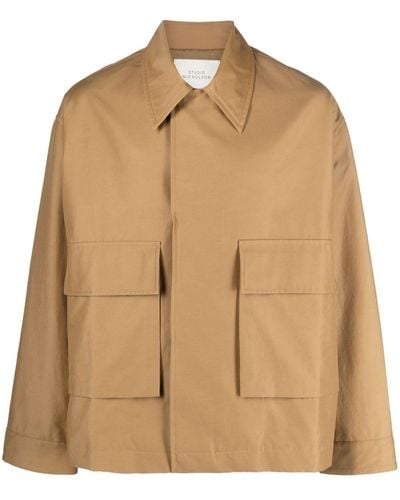 Studio Nicholson Cargo-pocket Shirt Jacket - Natural