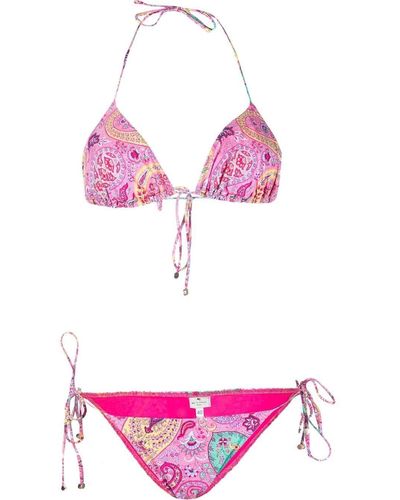 Etro Bikini Met Paisley-print - Roze