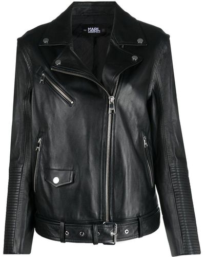 Karl Lagerfeld Jacke mit abnehmbaren Ärmeln - Schwarz