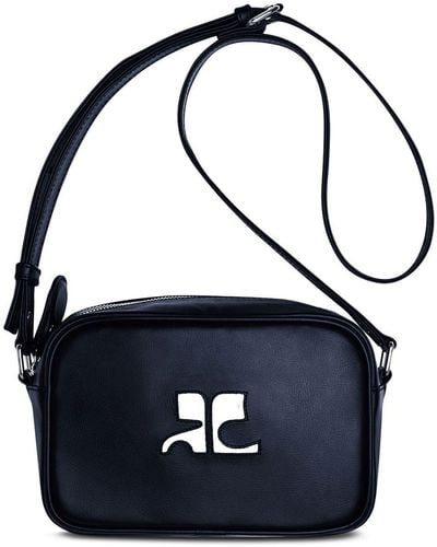 Courreges Logo-patch Detail Shoulder Bag - Blue