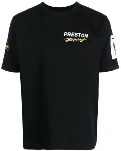 Heron Preston Camiseta con logo estampado y manga corta - Negro