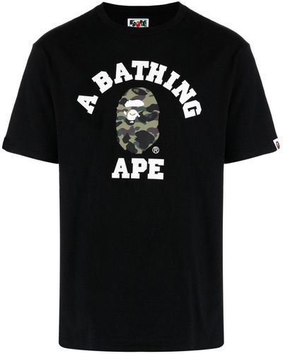 A Bathing Ape 1st Camo College Tシャツ - ブラック