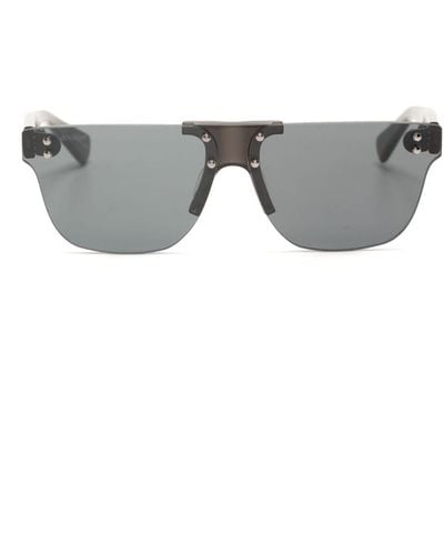Doublet Rivet-embellished Frameless Sunglasses - Grey