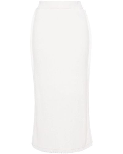 Lisa Yang The Jin Cashmere Midi Skirt - White