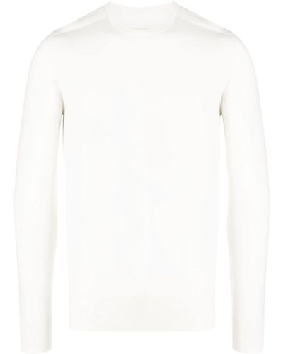 Patrizia Pepe Slim-cut Wool Sweater - White