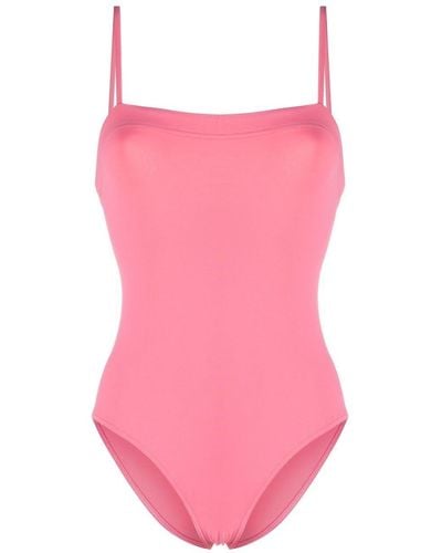 Eres Aquarelle Square Neck Swimsuit - Pink