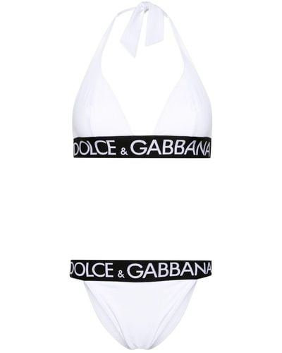 Dolce & Gabbana トライアングル ビキニ - ホワイト