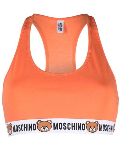 Moschino Sujetador deportivo Teddy Bear - Naranja