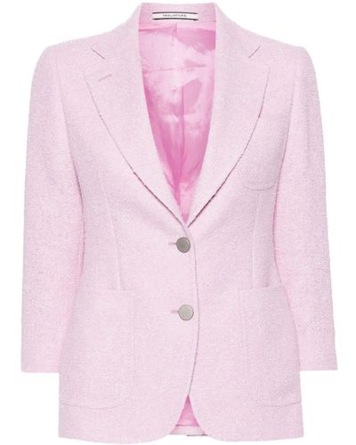 Tagliatore Bouclé Blazer - Roze