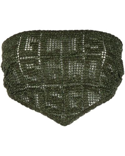 Gcds Macramé Monogram Bandana Top - Green