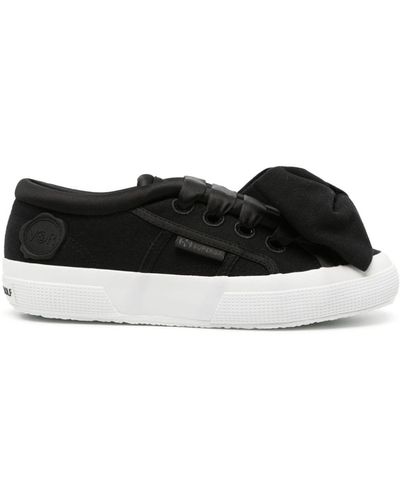 Viktor & Rolf Zapatillas con detalle de lazo de x Superga - Negro