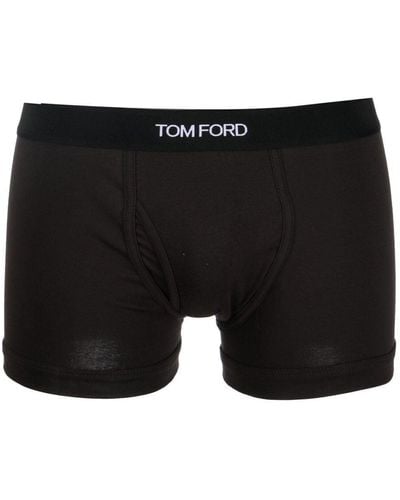 Tom Ford Bóxer con logo en la cinturilla - Negro