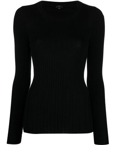JOSEPH Ribbed-knit Merino Sweater - Black