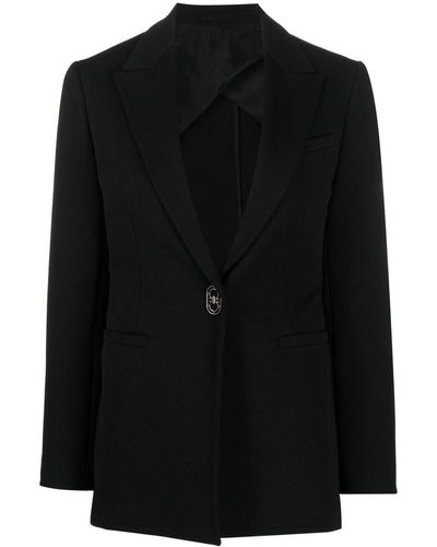Ferragamo スリムフィット シングルジャケット - ブラック