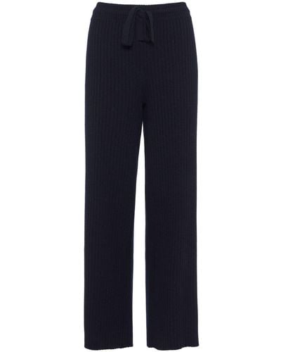 Eres Rieur Ribbed-knit Trousers - Blue